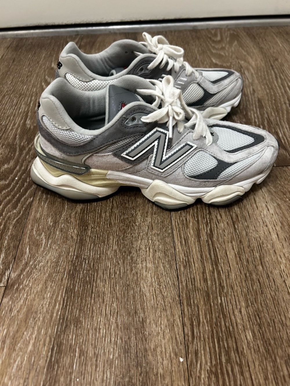 New Balance White, Gray 9060 Sneaker
